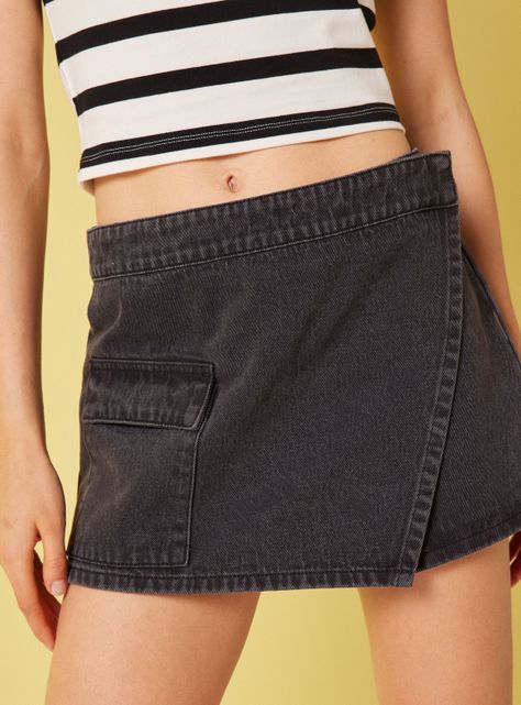 Falda Pantalón con Bolsillo Delantero y Trasero-2