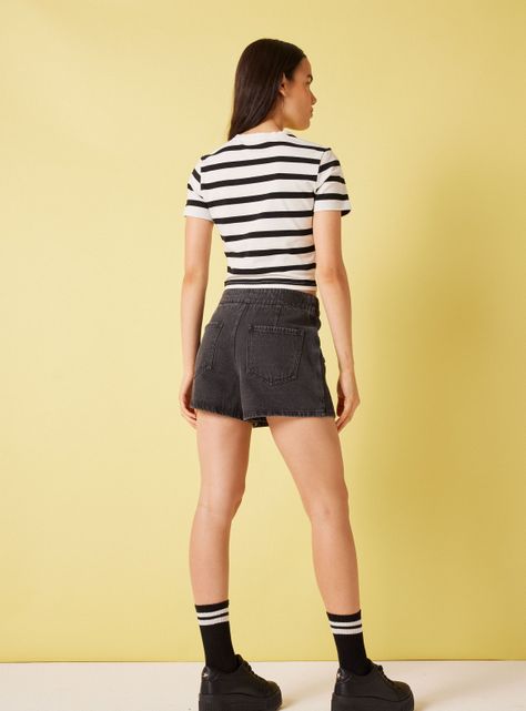 Falda Pantalón con Bolsillo Delantero y Trasero-5