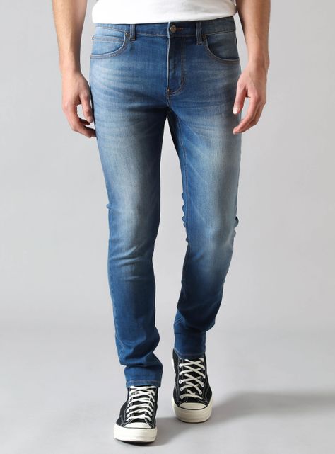 Jeans Malone Skinny Fit Mid Stone Worn-0