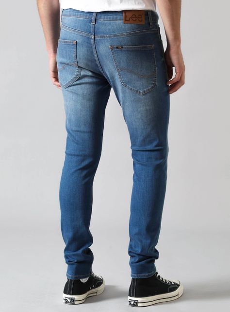Jeans Malone Skinny Fit Mid Stone Worn-1