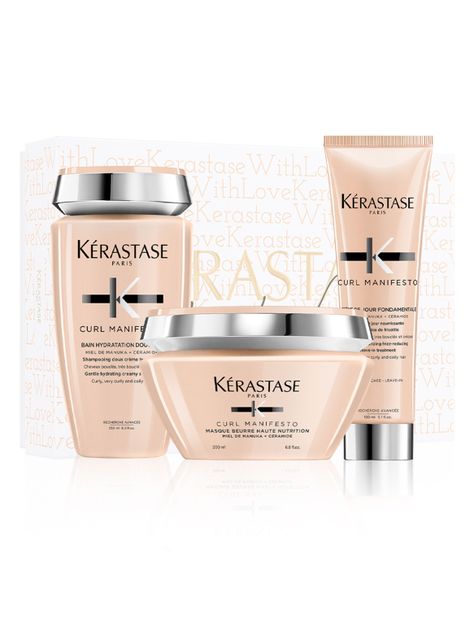 Set Cabello con Rizos Curl Manifesto Shampoo 250 ml + Máscara 200 ml + Crema termo-protectora 150 ml-0