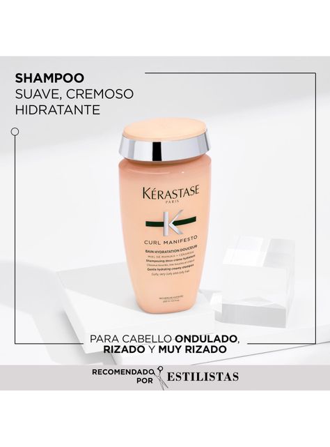 Set Cabello con Rizos Curl Manifesto Shampoo 250 ml + Máscara 200 ml + Crema termo-protectora 150 ml-2