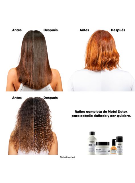 Crema para peinar protección UV Metal Detox Anti-Quiebre para Cabello Dañado y con Color 100ml-2