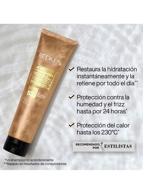 Tratamiento Leave-In Hidratante Cabello Seco Moisture Restore All Soft 150ml-1