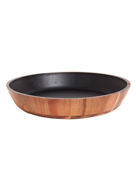 Bowl Servir Negro 40 cm Madera-0