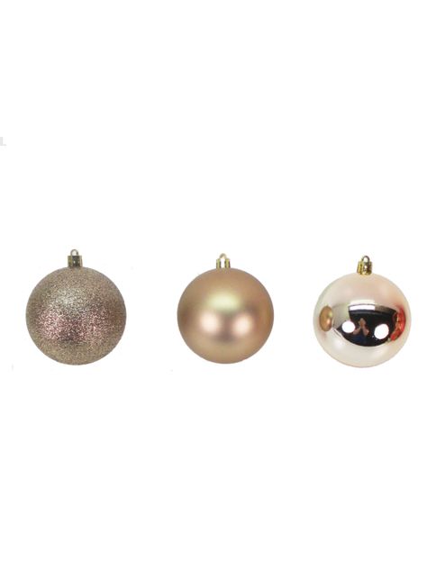 Set 9 Esferas Navidad Café 8 cm-2