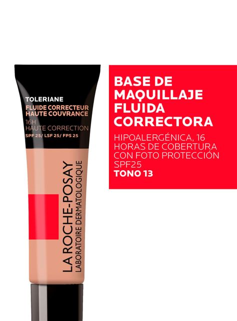 Base Fluida Correctora Toleriane Make Up Tono 13 30 ml-3