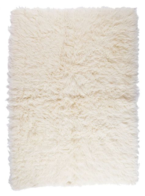 Alfombra Flokati 140 x 200 Blanca-0