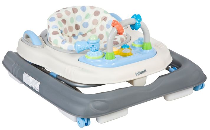 Andador Infanti & Caminador Happy Step 2 en 1 Grey-2