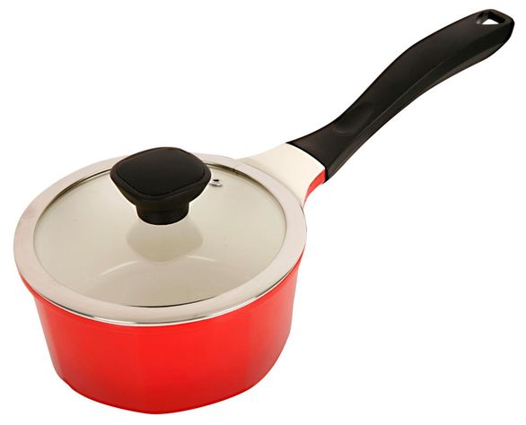 Batería de Cocina Cerámica 8 Piezas Roja-8
