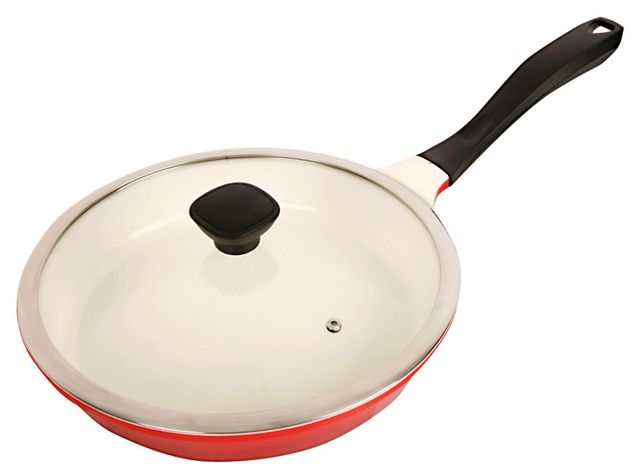 Batería de Cocina Cerámica 8 Piezas Roja-4