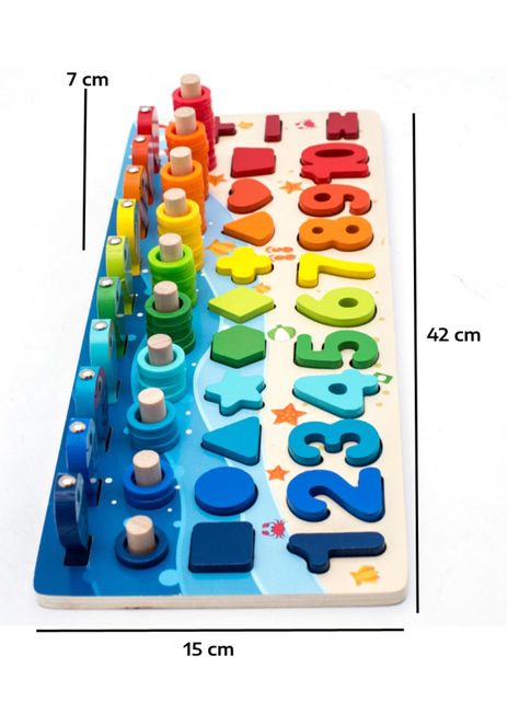 Puzzle Didáctico Multicolor-1