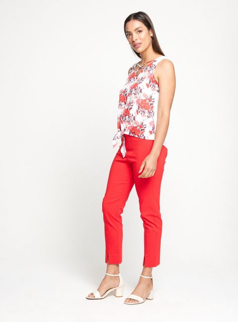 Blusa Mix Telas Con Nudo-4