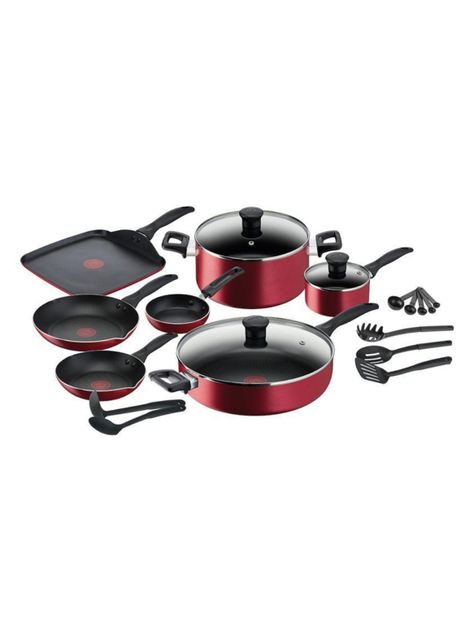 Batería de Cocina 20 Piezas Easy Care Rojo-0