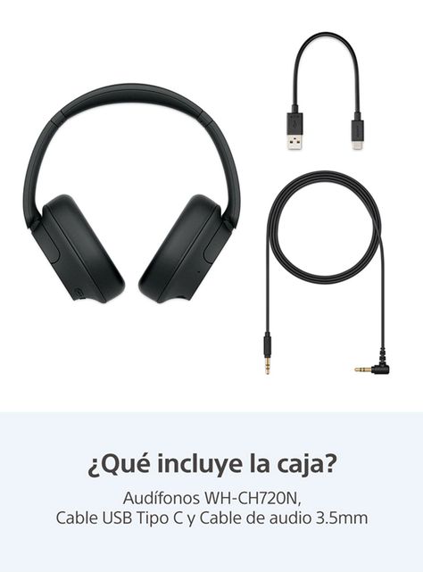 Audífonos Inalámbricos Noise Cancelling WH-CH720 Negro-1