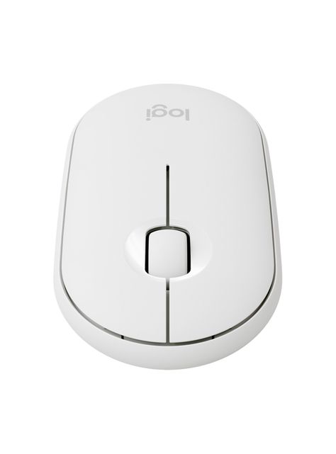 Mouse Logitech Inalámbrico Pebble M350 Offwhite-1