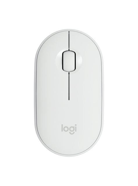 Mouse Logitech Inalámbrico Pebble M350 Offwhite-0