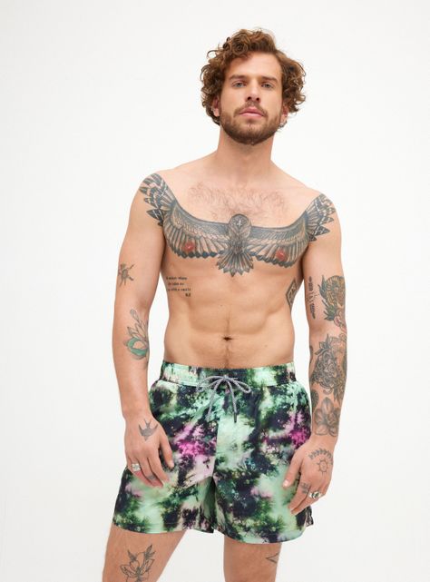 Traje de Baño Estampado Tie Dye-0