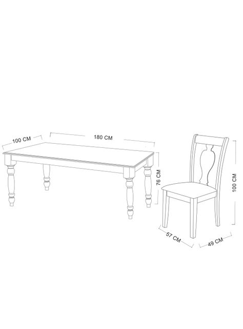 Juego de Comedor Florencia 6 Sillas + 2 Sitiales Stylo-2