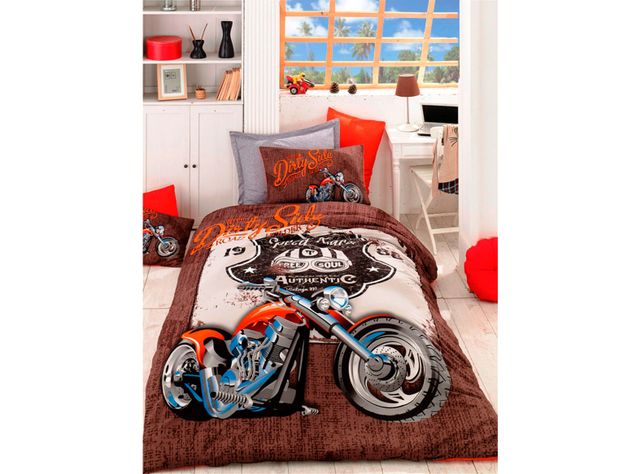 Set Ozinci Con Funda De Plumón Moto 200 Hilos 1.5 Plazas-0