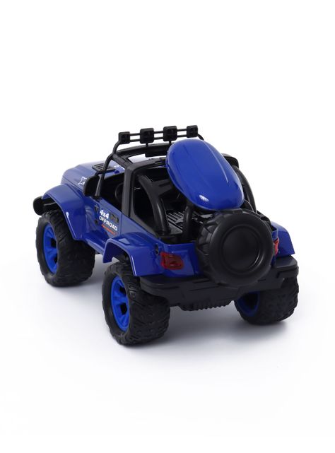 Jeep a Radio Control con Luz Motor Extreme Rojo-2