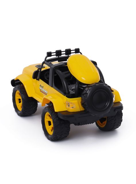 Jeep Radio Control con Luz Motor Extreme Amarillo-2