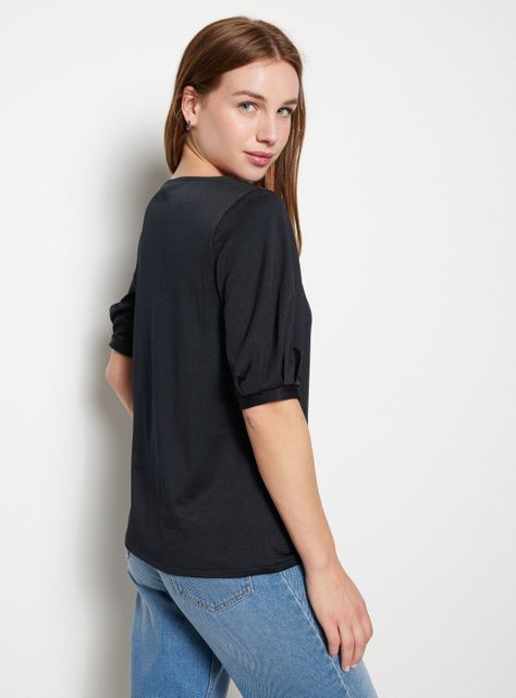 Blusa Pliegue Manga-1