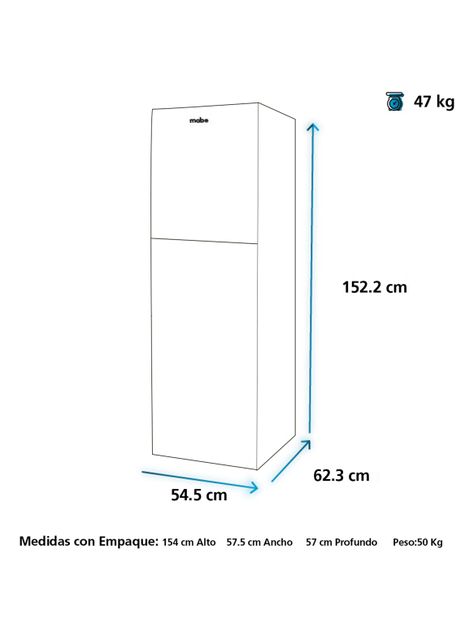 Refrigerador Mabe No Frost 222 Litros RMN222PXLRS0-1