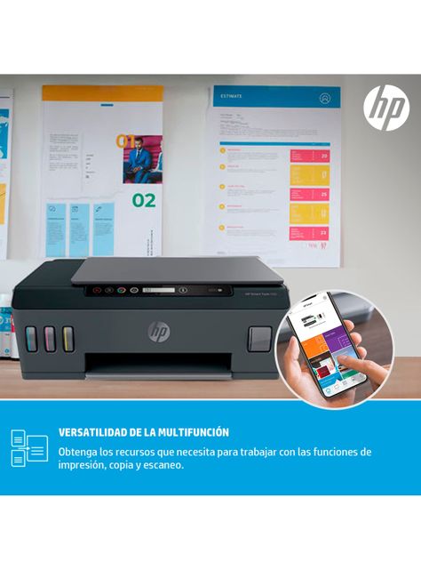 Impresora Multifuncional HP Smart Tank 500-7