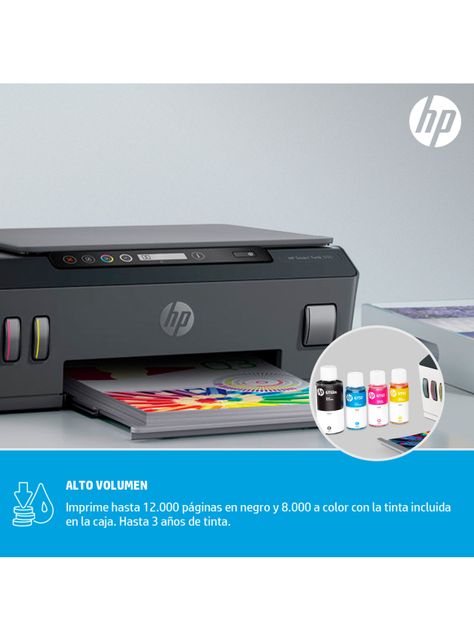 Impresora Multifuncional HP Smart Tank 500-5