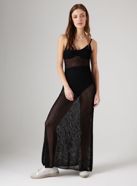 Vestido Tejido con Amarra en Espalda-4