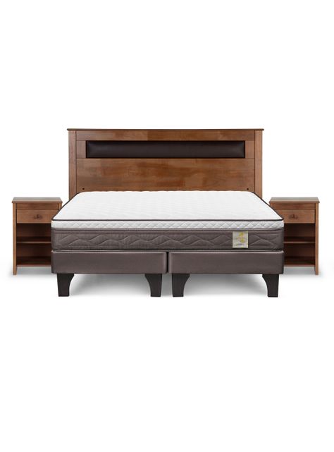 Cama Europea New Style 4 Plus King + Set Muebles Ferrara-1