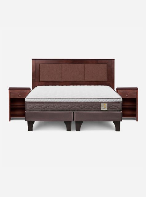 Cama Europea New Style 4 Plus King + Set Muebles Rachel-1