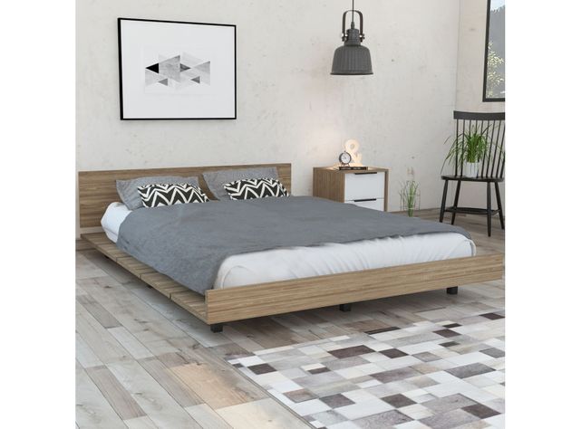 Cama Kaia 2 Plazas Base Normal Miel-1