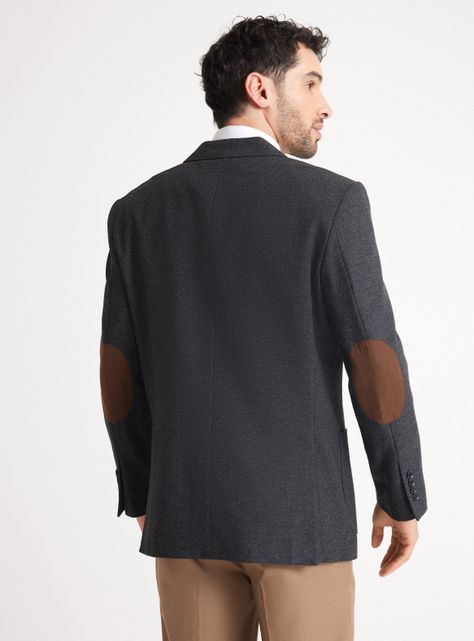 Blazer Recto en Clásico Tweed Diagonal-1