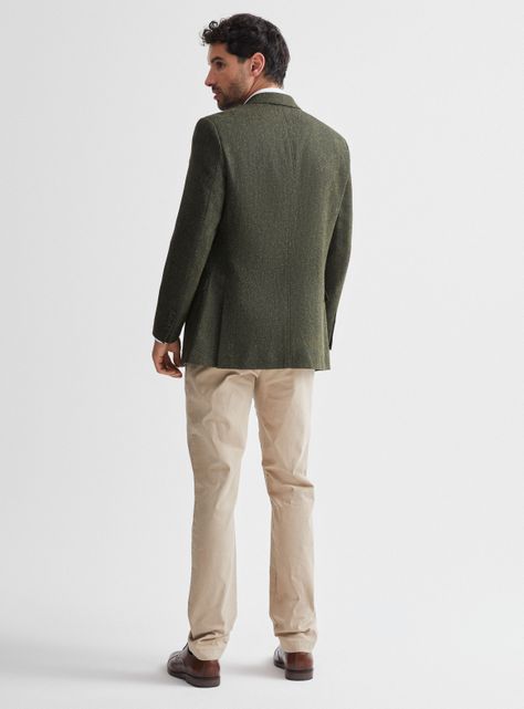 Blazer Recto Cazador en Tweed Espigado-5