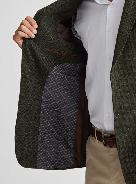 Blazer Recto Cazador en Tweed Espigado-3