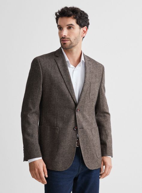 Blazer Recto en Tweed Cardado Codera Cuadrille-0