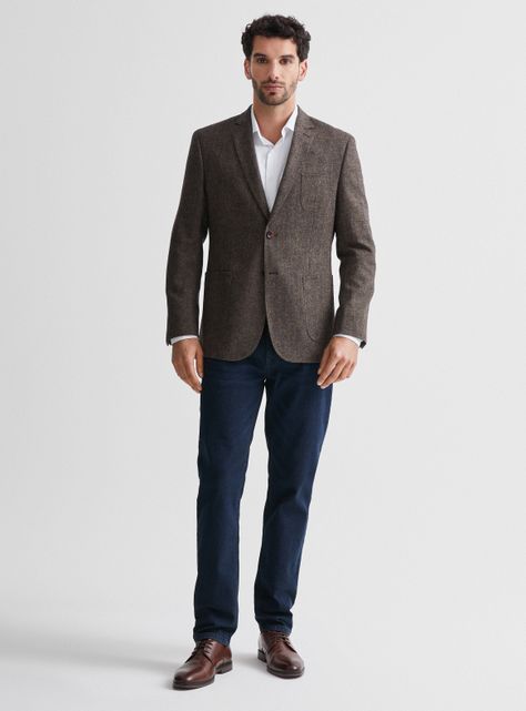 Blazer Recto en Tweed Cardado Codera Cuadrille-4