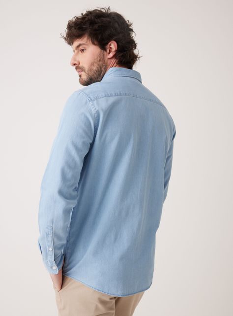 Camisa ML Denim Regular Fit-1