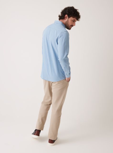 Camisa ML Denim Regular Fit-5