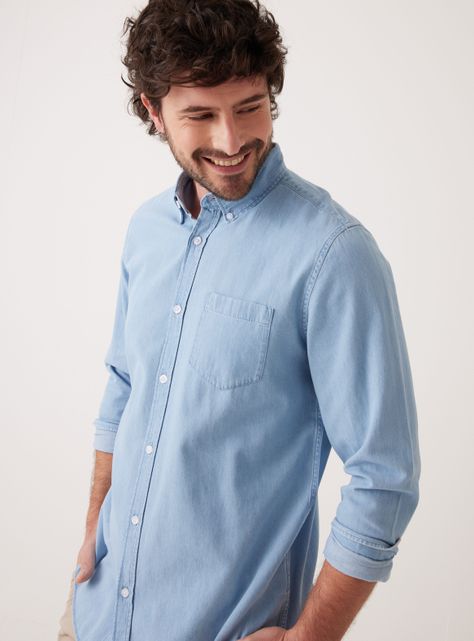 Camisa ML Denim Regular Fit-2