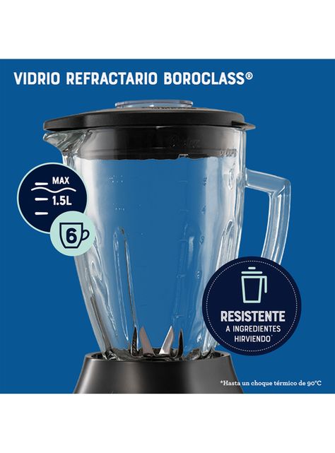 Licuadora Reversible 3 Velocidades 800W + Pulso BLSTPEG-CRT-4