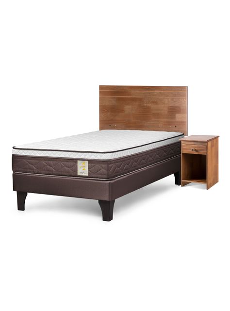 Camas Europea New Style 4 Plus 1.5 Plazas Respaldo-0
