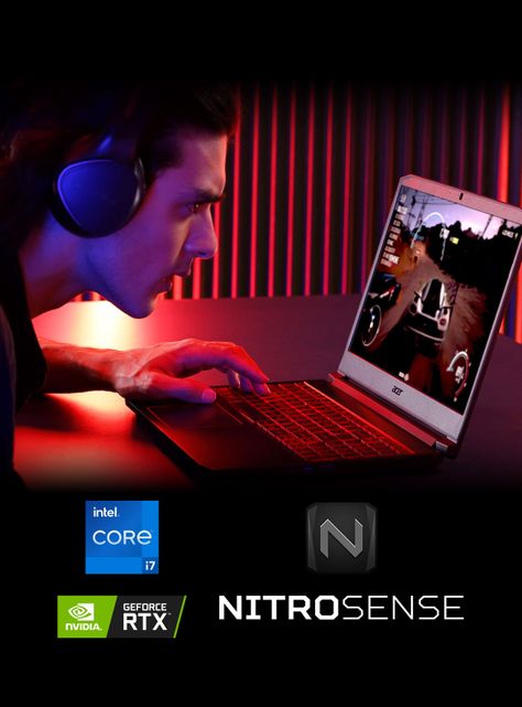 Notebook Gamer Nitro 5 AN515-57-75P8-1 Intel Core i7 11800H Nvidia GeForce RTX 3050Ti 4GB GDDR6 16GB RAM 512GB SSD 15.6" 144 Hz-6