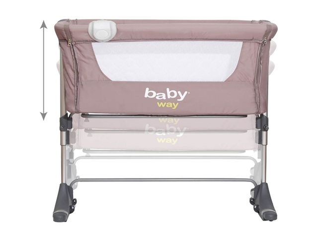 Cuna Baby Way Colecho BW-613G18 Gris-3