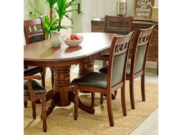 Juego de Comedor Extensible Castillo 6 Sillas + 2 Sitiales Stylo-5