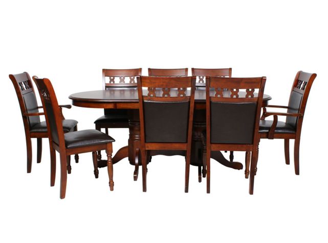 Juego de Comedor Extensible Castillo 6 Sillas + 2 Sitiales Stylo-0