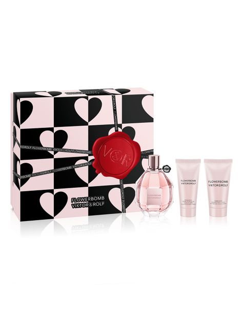 Set Perfume Flowerbomb EDP Mujer 100 ml + Body Cream 40 ml + Body Lotion 50 ml-1