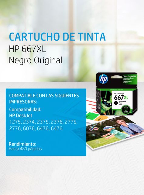 Cartucho de Tinta 667 Tricolor Original-1